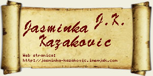 Jasminka Kazaković vizit kartica